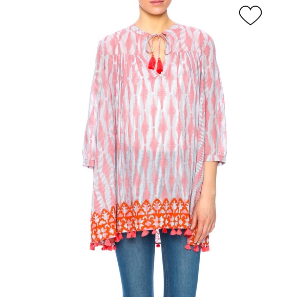 Roberta Roller Rabbit Pom Pom Tunic. XS. - Picture 3 of 10